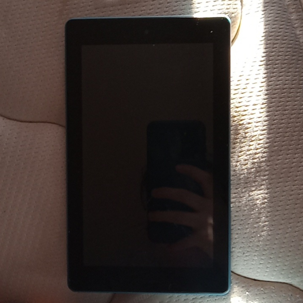 Amazon blue tablet